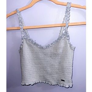 Blue Hollister Crop Top size small